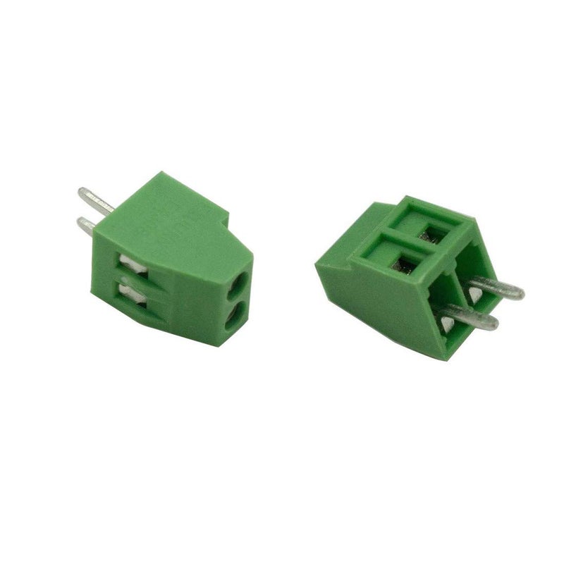 bnafes 2-Pin 2.54mm Pitch 150V 6A PCB Mount Screw Terminal Block Connector - (25 Pcs) - Image 2